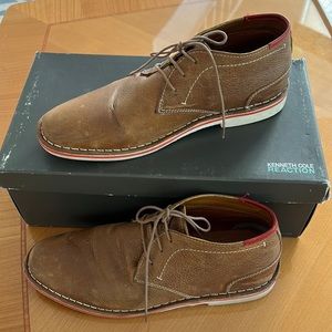 Kenneth Cole Reaction Leather Chukka Boots, Size 10
